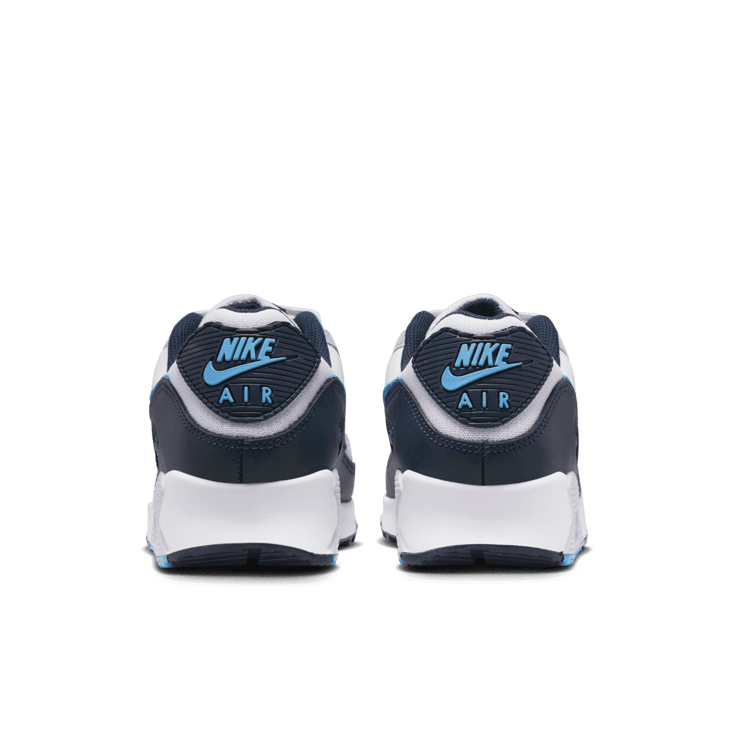 Nike Air Max 90 White University Blue Dark Obsidian Angle 3