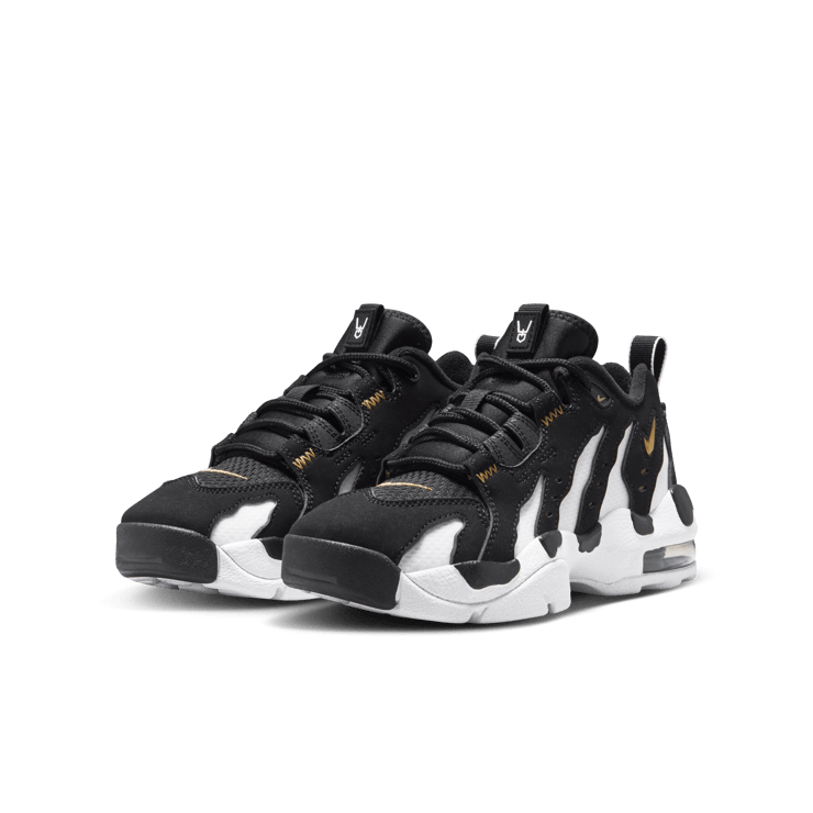 Nike Air DT Max '96 Low Black Metallic Gold (GS) Angle 4