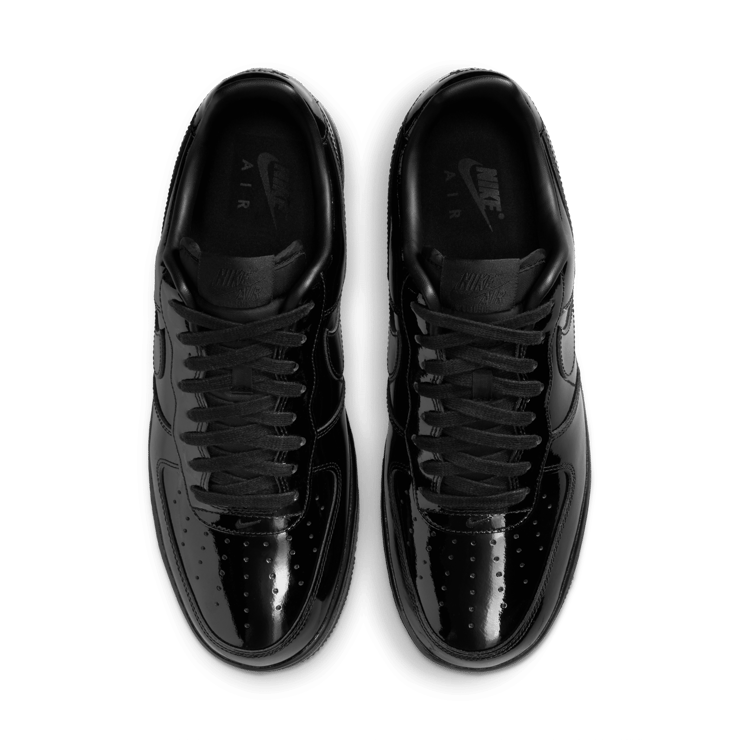 Nike Air Force 1 Low Patent Leather Premium Black Angle 3