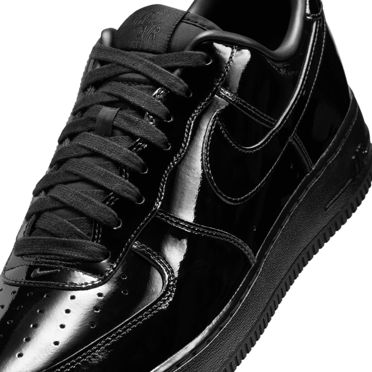 Nike Air Force 1 Low Patent Leather Premium Black Angle 6
