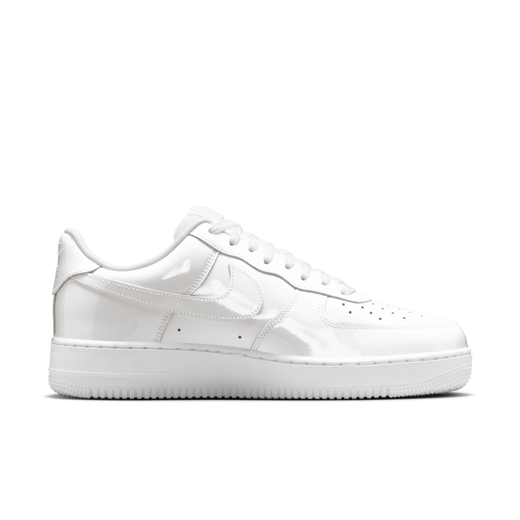 Nike Air Force 1 Low Patent Leather Premium White Angle 2
