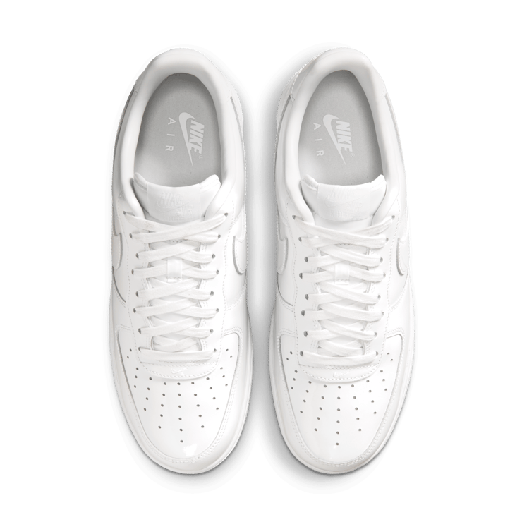Nike Air Force 1 Low Patent Leather Premium White Angle 3