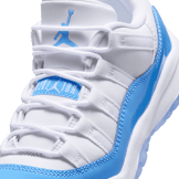Air Jordan 11 Retro Low White University Blue (PS) Angle 6