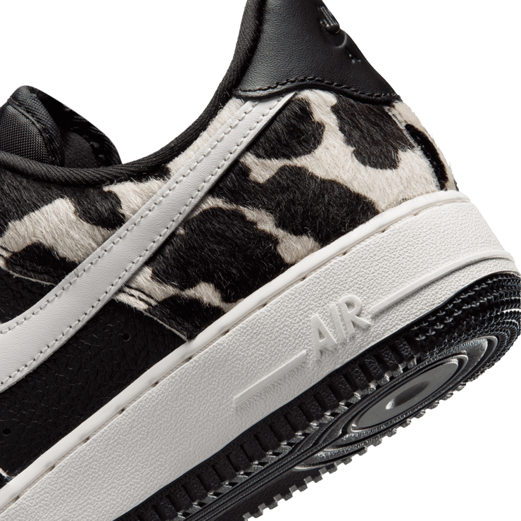 Nike Air Force 1 Low Cow Print Black (W) Angle 7