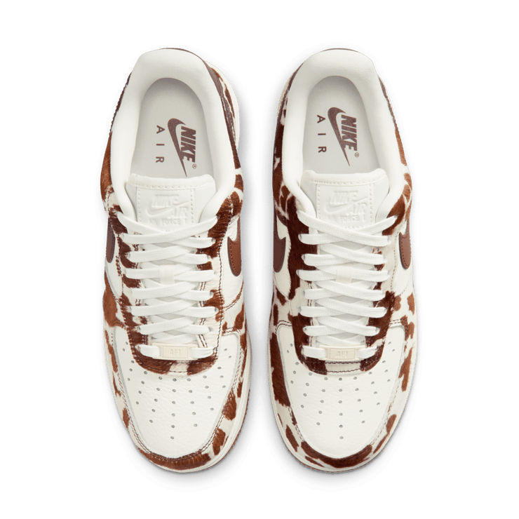 Nike Air Force 1 Low Cow Print Brown (W) Angle 3
