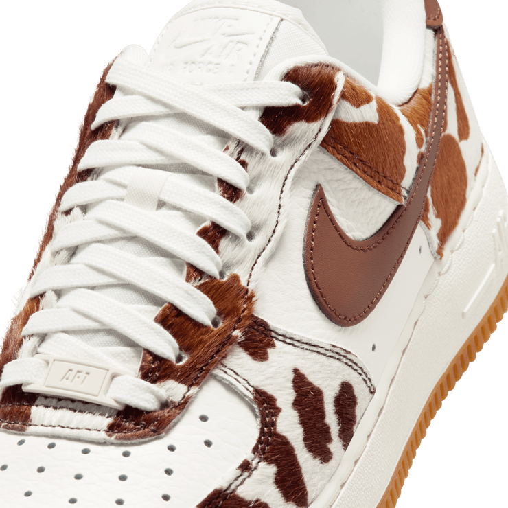 Nike Air Force 1 Low Cow Print Brown (W) Angle 6