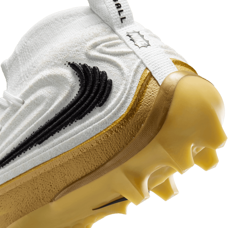 Nike Alpha Menace 5 Elite White Metallic Gold Angle 8