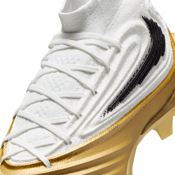 Nike Alpha Menace 5 Elite White Metallic Gold Angle 7