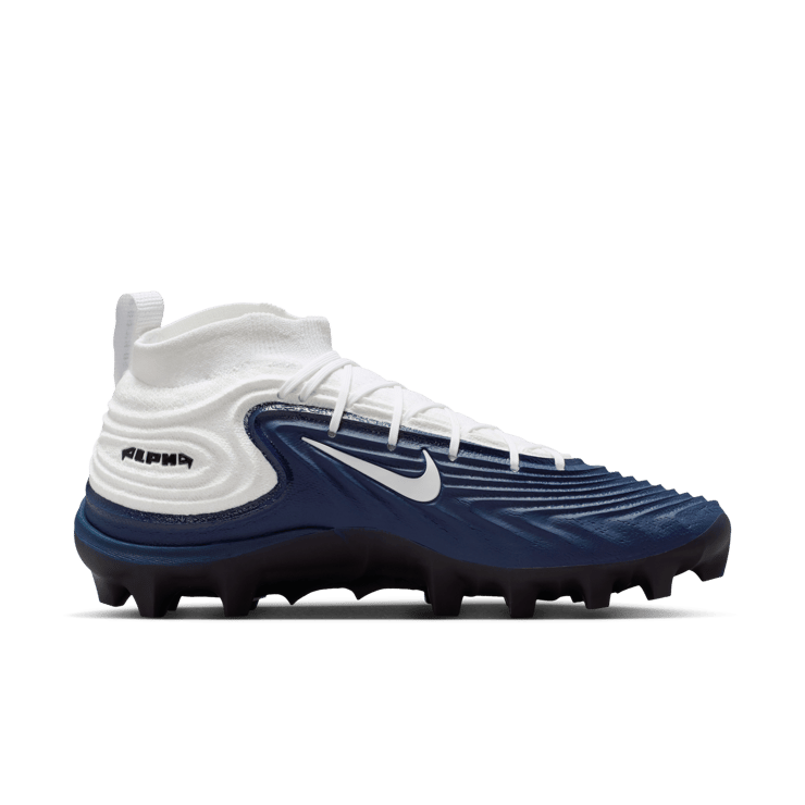 Nike Alpha Menace 5 Elite White College Navy Angle 2