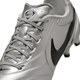 Nike Tiempo Ligera Pro FG Low Metallic Silver Black Angle 7