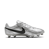 Nike Tiempo Ligera Pro FG Low Metallic Silver Black Angle 2