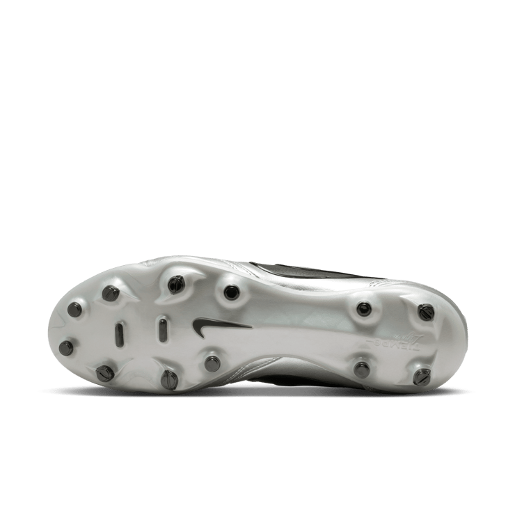 Nike Tiempo Ligera Pro FG Low Metallic Silver Black Angle 1