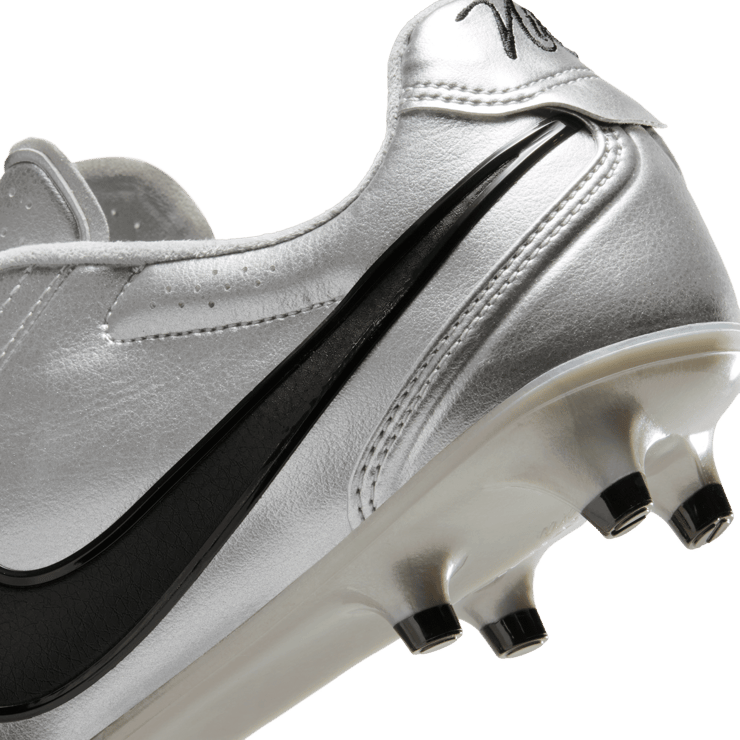 Nike Tiempo Ligera Pro FG Low Metallic Silver Black Angle 8