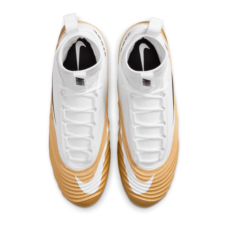 Nike Alpha Menace 5 Pro White Metallic Gold Angle 3