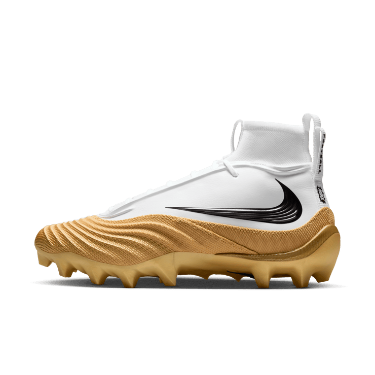 Nike Alpha Menace 5 Pro White Metallic Gold Angle 0
