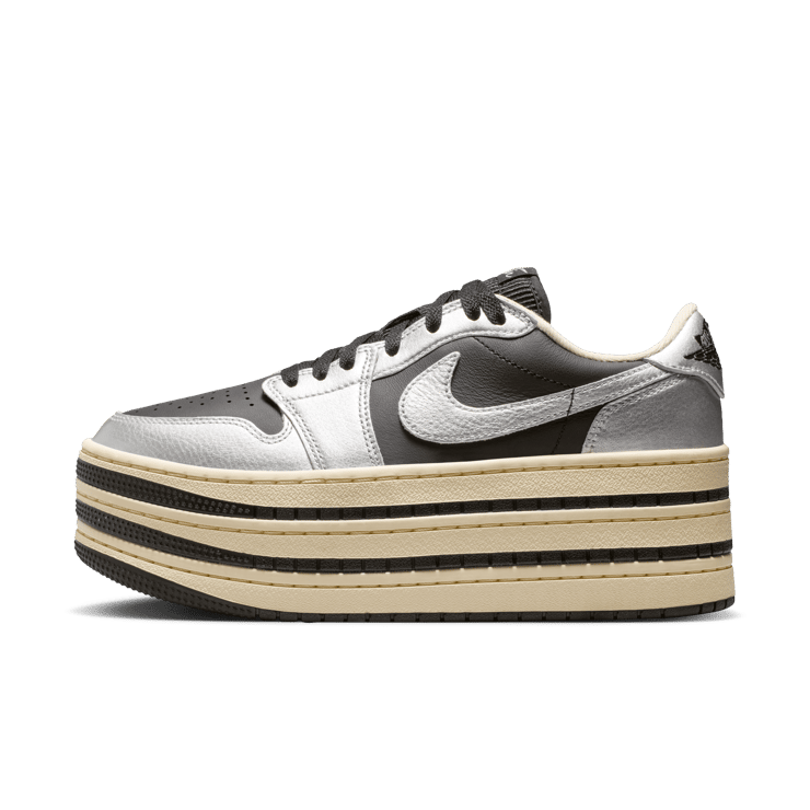 Air Jordan 1 Triple Stack Metallic Silver (W) Angle 0