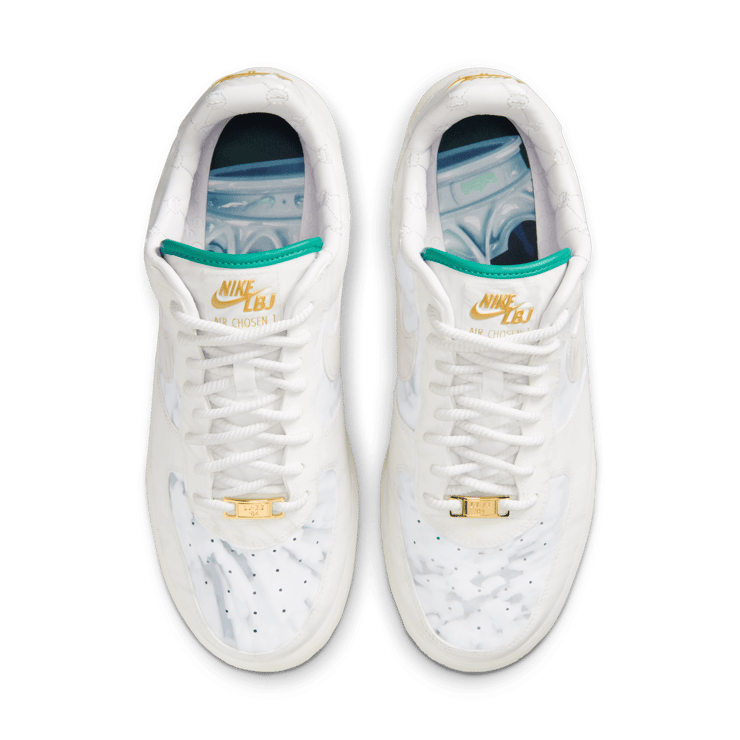 Nike Air Force 1 LBJ White Jade Ice Beijing Angle 3