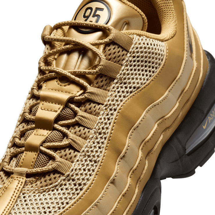 Nike Air Max 95 Big Bubble Total 90 Metallic Gold Angle 6