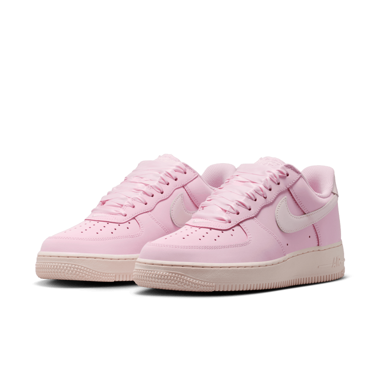 Nike Air Force 1 Low Premium Ribbon Lace Pink Foam (W) Angle 4