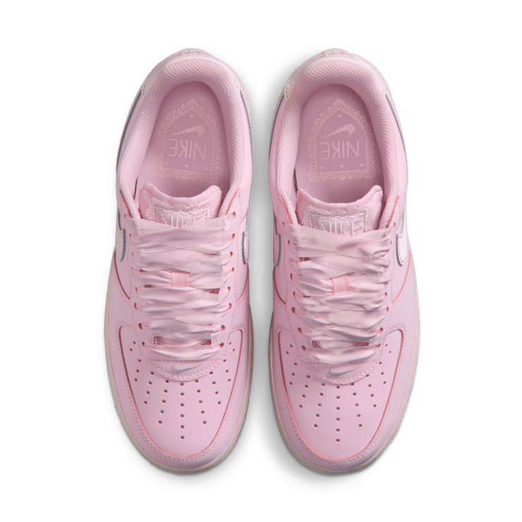 Nike Air Force 1 Low Premium Ribbon Lace Pink Foam (W) Angle 3