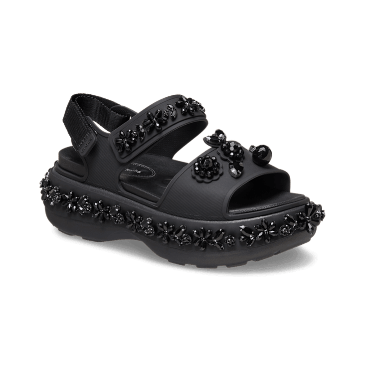 Crocs Soho Sandal Simone Rocha Black Angle 3
