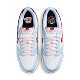 Nike Dunk Low Smiley Swoosh White Hydrogen Blue Angle 3