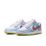 Nike Dunk Low Smiley Swoosh White Hydrogen Blue Angle 4