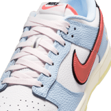 Nike Dunk Low Smiley Swoosh White Hydrogen Blue Angle 6