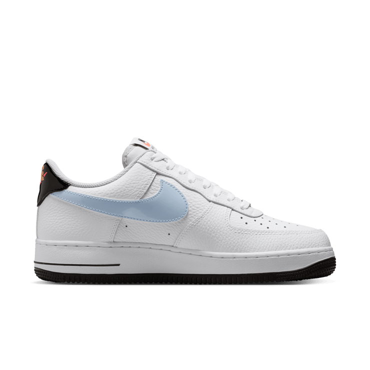Nike Air Force 1 Low Smiley Swoosh White Flash Crimson Angle 2
