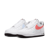 Nike Air Force 1 Low Smiley Swoosh White Flash Crimson Angle 4