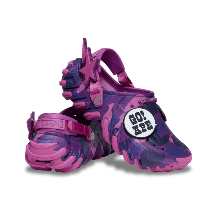 Crocs Echo RO Clog BAPE Purple Angle 0