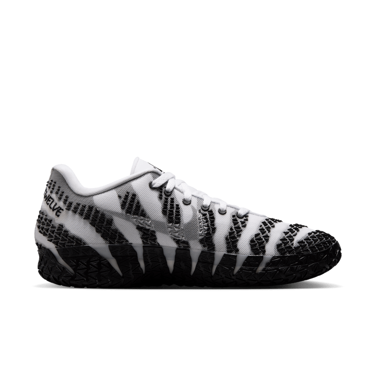 Nike Ja 3 TB White Black Angle 2
