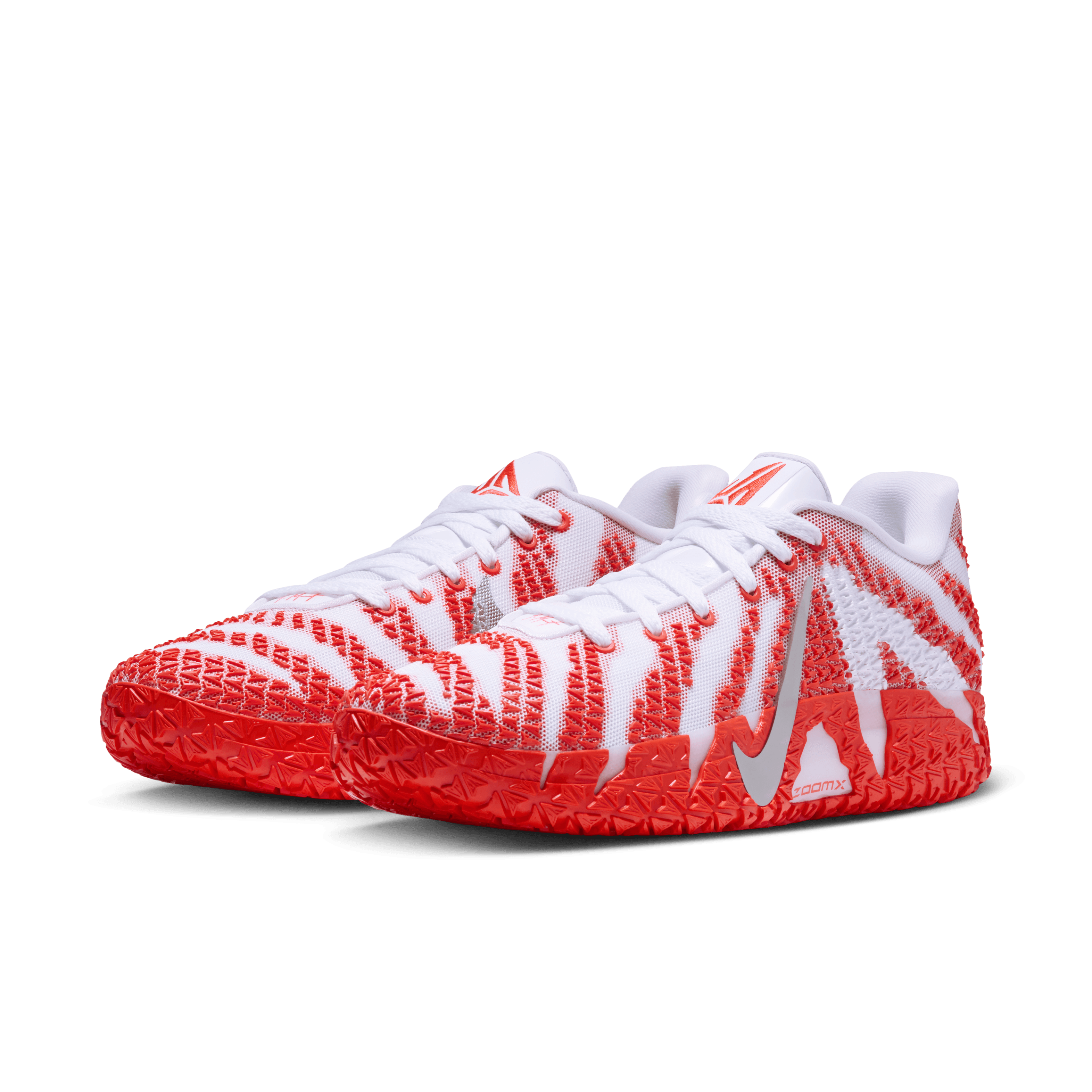 Nike Ja 3 TB White Team Orange Angle 4