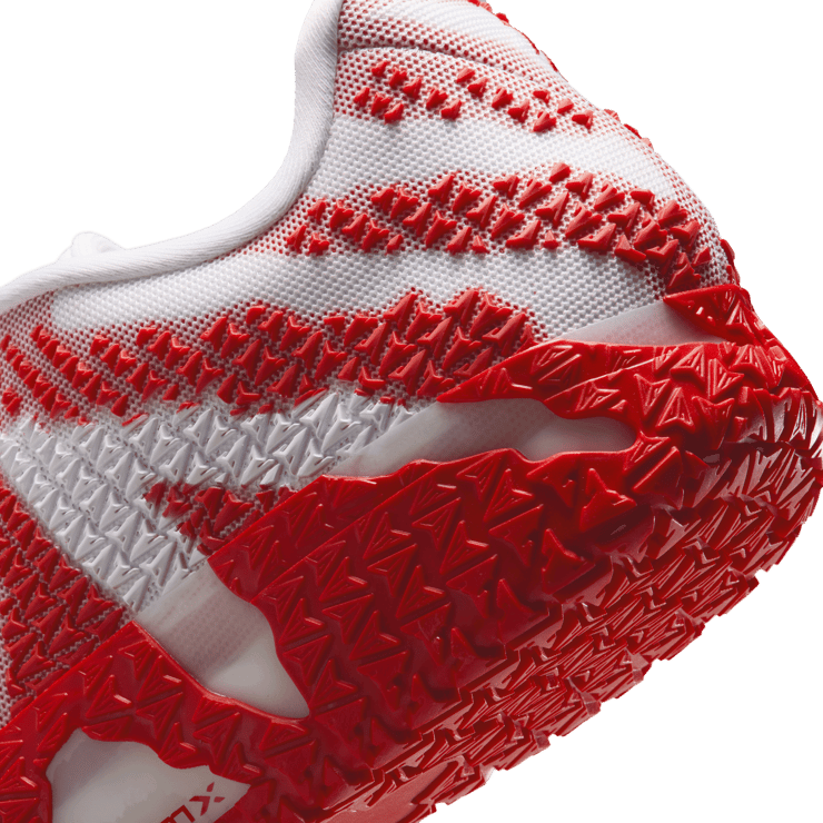 Nike Ja 3 TB White University Red Angle 7