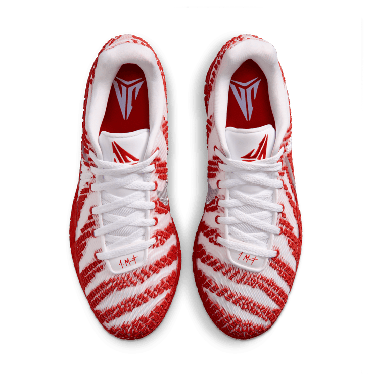 Nike Ja 3 TB White University Red Angle 3