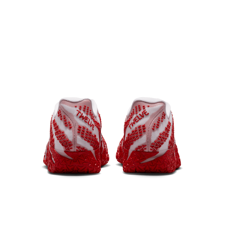 Nike Ja 3 TB White University Red Angle 5
