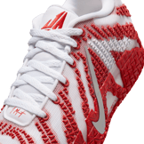 Nike Ja 3 TB White University Red Angle 6