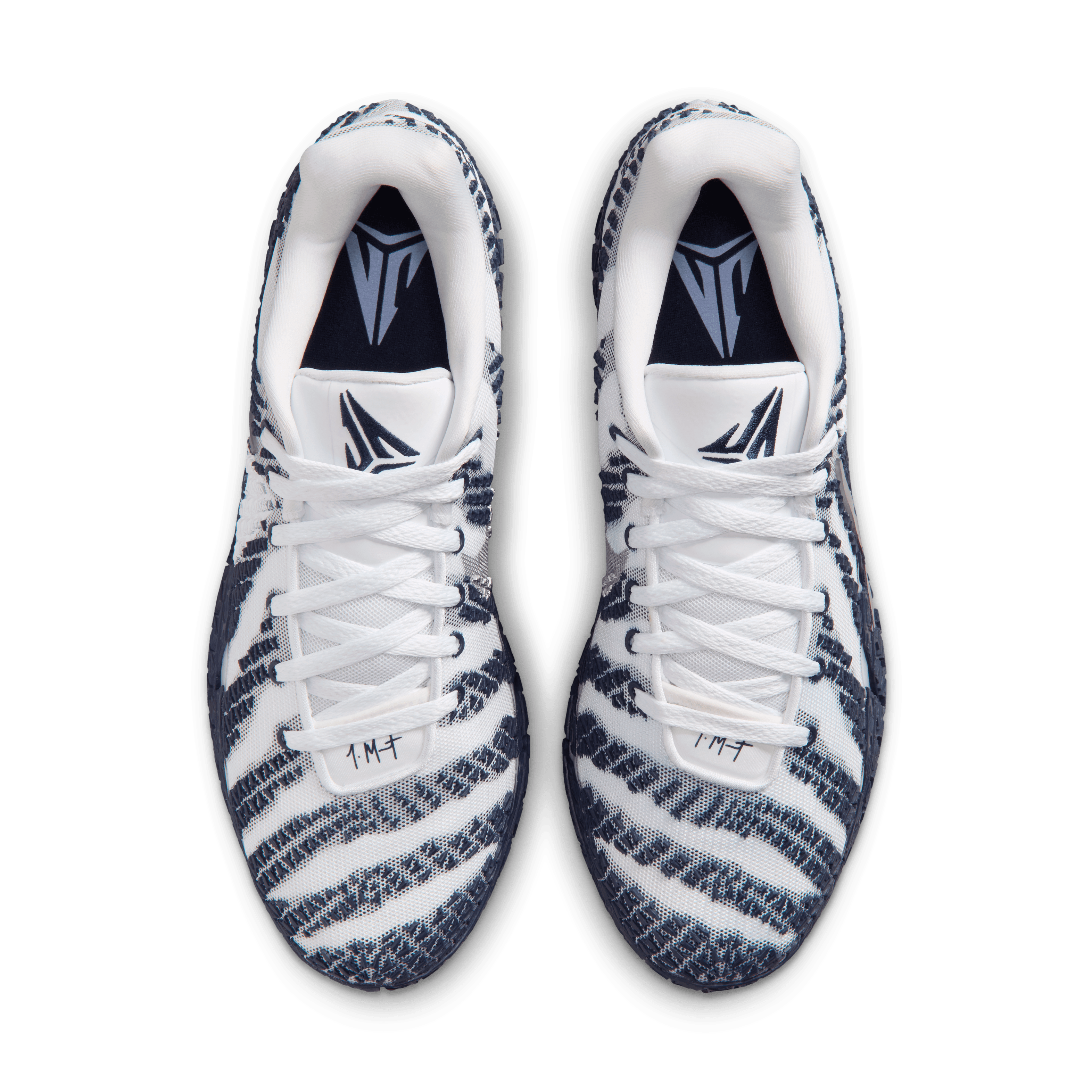 Nike Ja 3 TB White Midnight Navy Angle 3