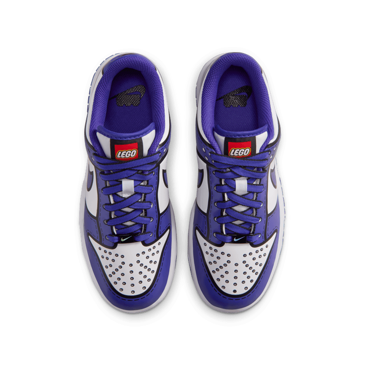 Nike Dunk Low LEGO White Bright Concord (GS) Angle 3