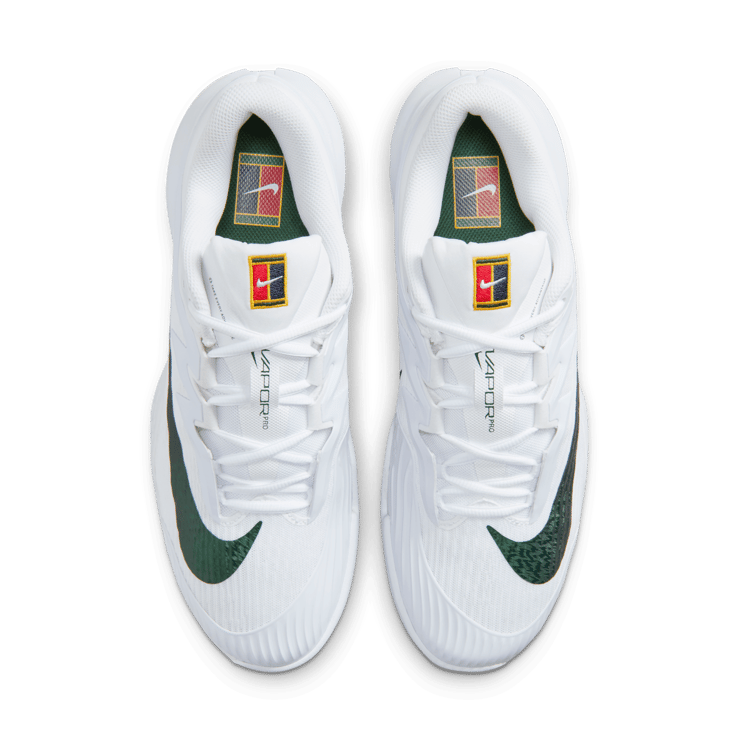 Nike Vapor Pro 3 Hardcourt Tennis White Gorge Green Angle 3