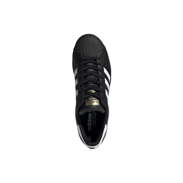 adidas Superstar Core Black Cloud White Gold Angle 0