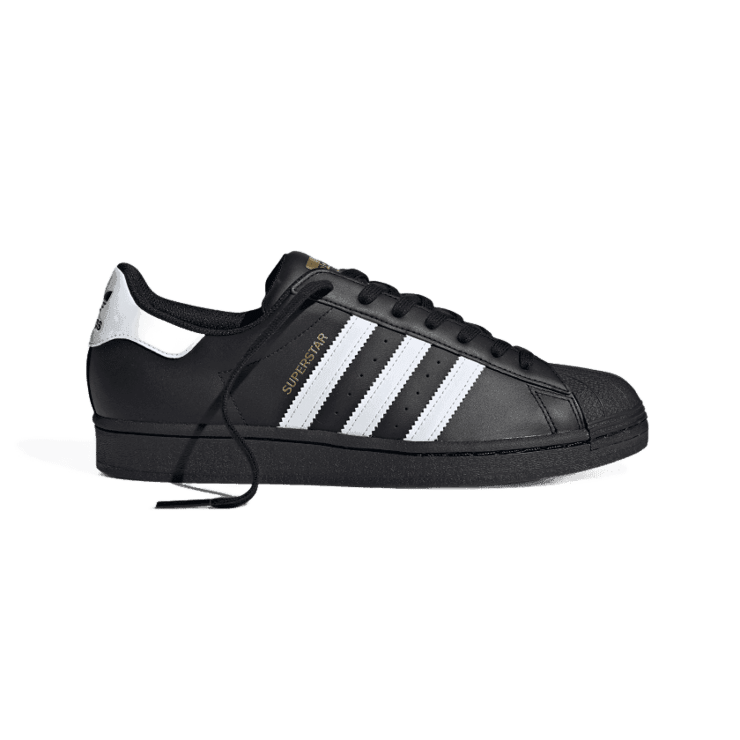 adidas Superstar Core Black Cloud White Gold Angle 5