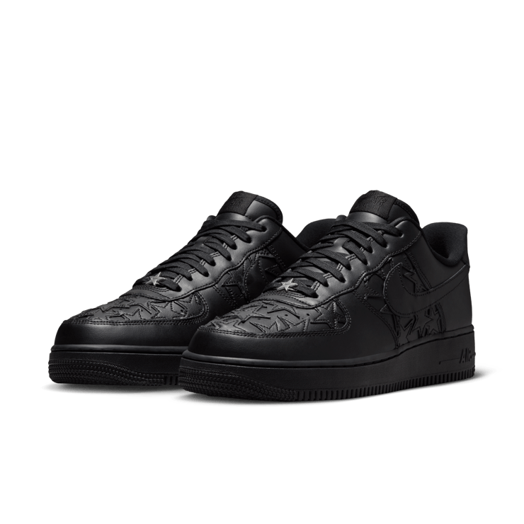 Nike Air Force 1 Low Black Stars Angle 4