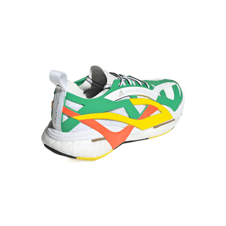 adidas Solarglide Stella McCartney Green Cloud White Semi Impact Orange (W) Angle 3