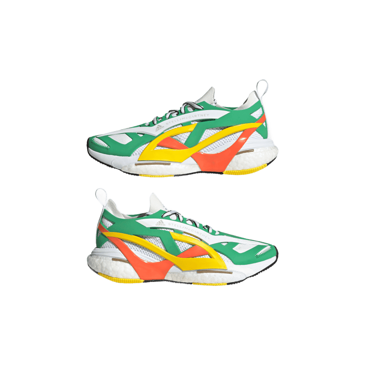 adidas Solarglide Stella McCartney Green Cloud White Semi Impact Orange (W) Angle 5