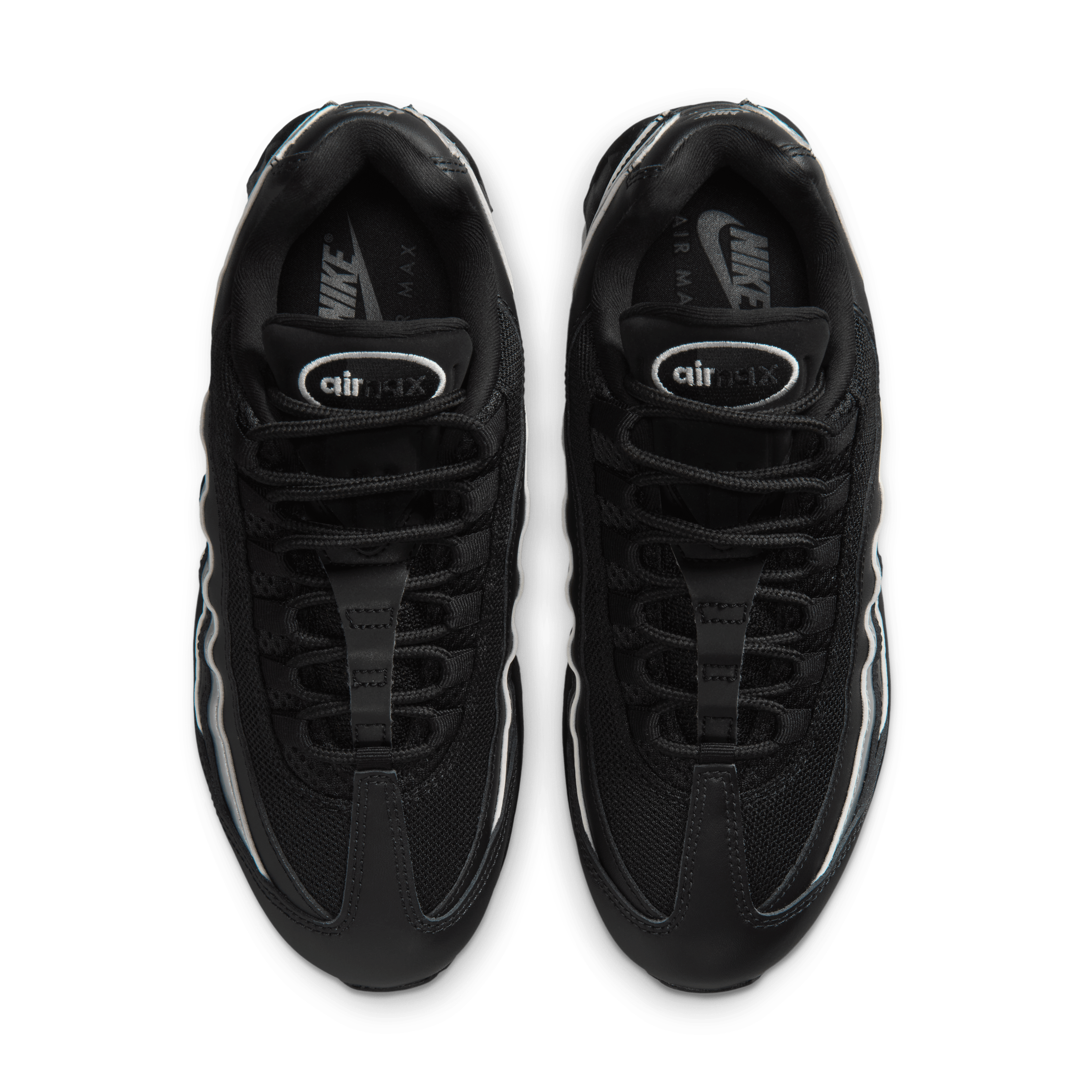 Nike Air Max 95 Big Bubble Black Metallic Silver (W) Angle 3