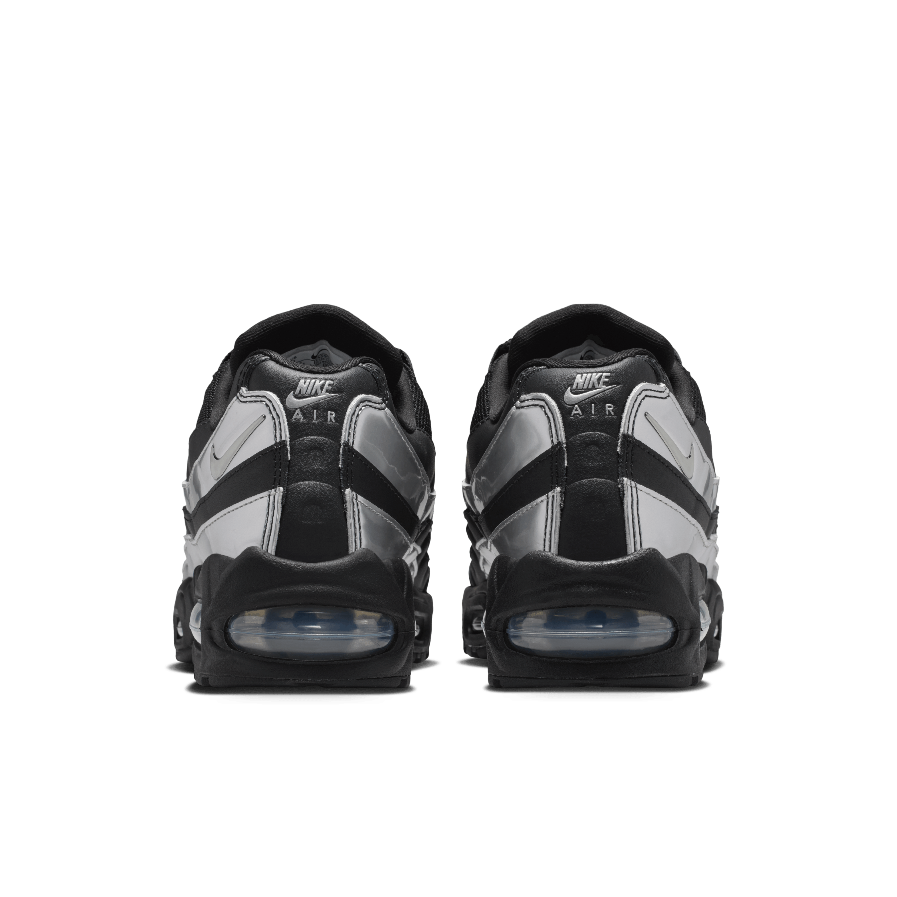 Nike Air Max 95 Big Bubble Black Metallic Silver (W) Angle 5
