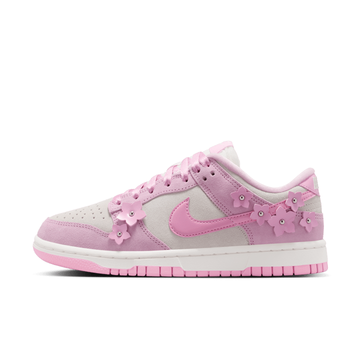 Nike Dunk Low Femme Pink Flower (W) Angle 0