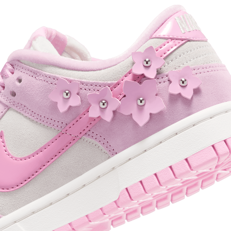 Nike Dunk Low Femme Pink Flower (W) Angle 7