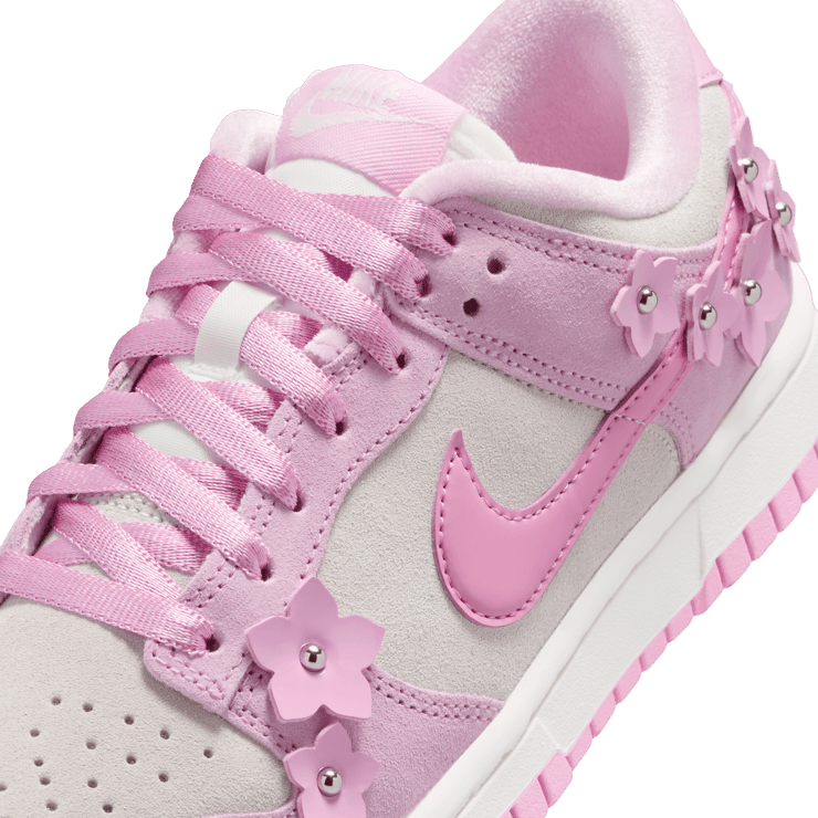 Nike Dunk Low Femme Pink Flower (W) Angle 6